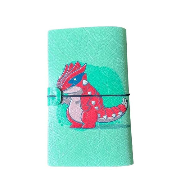 Pokémon Groudon Faux Leather Reusable Travelers Notebook 8x4.5” - Picture 1 of 8